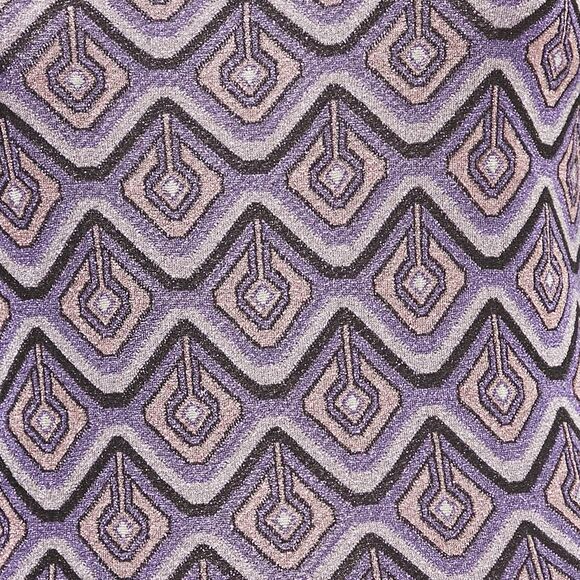 Paco Rabanne Purple Lurex Jacquard Knit Long Dress S - Picture 3 of 7